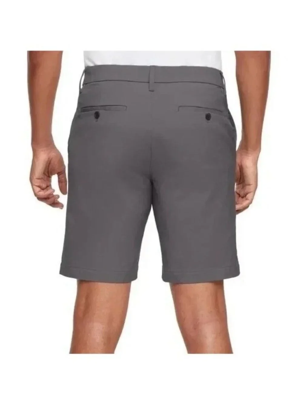 NWT Banana Republic Men's 34 Gray Stretch Chino Shorts Quick Dry Casual Wear